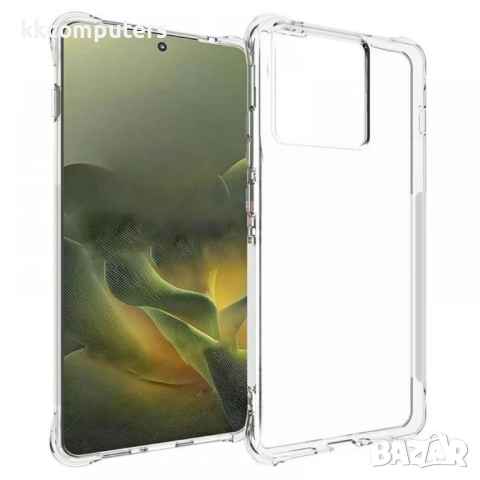 WANLONFENG Удароустойчив TPU Калъф за Motorola Edge 70 5G- Airbag технология, вкл. 2 бр Стъкло за Ек