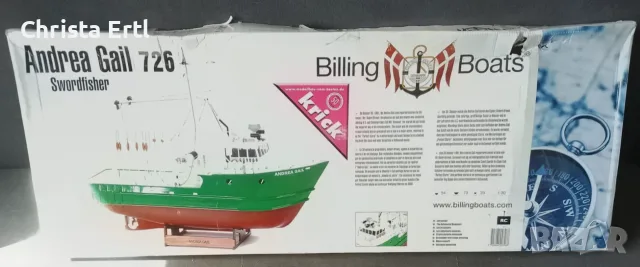 Дървен корабен кит Billing Boats ANDREA GAIL 1:30 (НОВ) – Внос от Германия