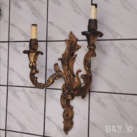 Масивен бронзов аплик стил Рококо. , снимка 9 - Антикварни и старинни предмети - 53201110