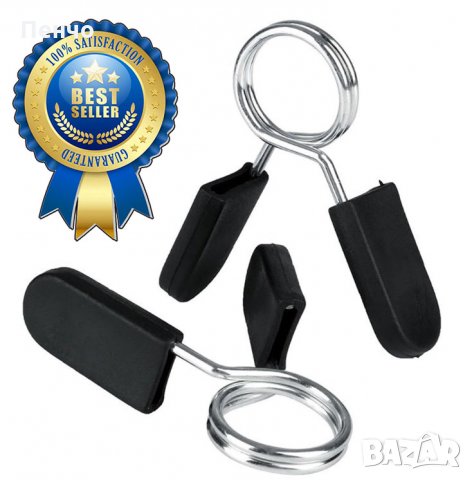 2 бр. 28 мм скоби пружинна скоба яка клипсове фитнес тежести дъмбел гира щанга пречупен лост комплек, снимка 8 - Фитнес уреди - 35143545