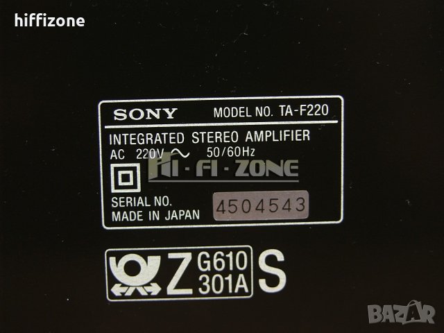 УСИЛВАТЕЛ   Sony ta-f220 , снимка 9 - Ресийвъри, усилватели, смесителни пултове - 42903867