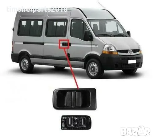 Външна дръжка, странична врата за Renault Master 1997-Opel Movano 1998- Пасажерска страна