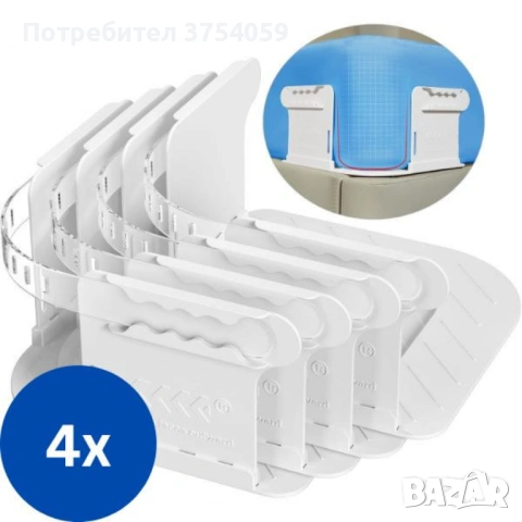 Държачи за чаршафи против плъзгане – комплект 4 броя, снимка 10 - Други стоки за дома - 53082322