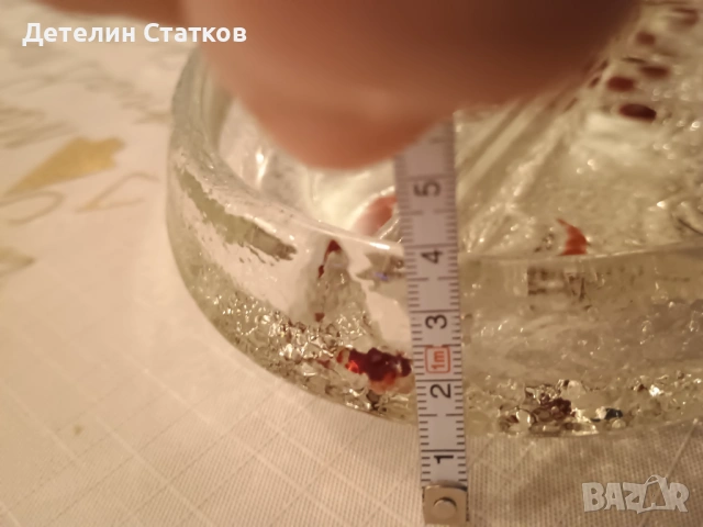 Винтидж стъклено плато, снимка 8 - Чинии - 53048207