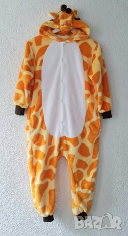 Гащеризон пижама жираф 7-8 години - НОВ, снимка 10 - Детски панталони и дънки - 42834686