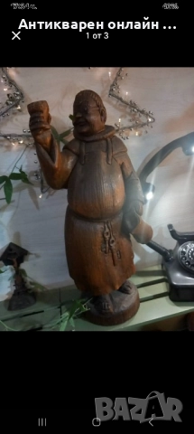 дърворезба монах 55см