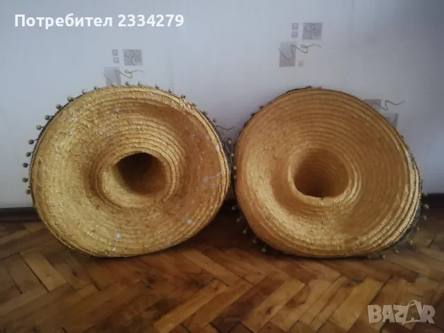 Сомблеро, мексиканска сламена плетена шапка. , снимка 2 - Шапки - 48227842