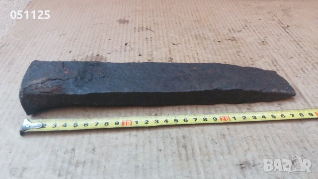 масивна кована кама, клин секач, снимка 15 - Антикварни и старинни предмети - 37757670
