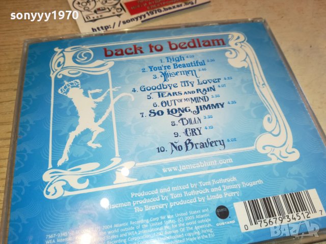 JAMES BLUNT-ORIGINAL CD 1903231312, снимка 12 - CD дискове - 40056815