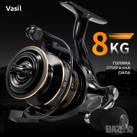 телескоп за спининг - къса транспортна дължина Макара и влакно , снимка 5 - Въдици - 53028404