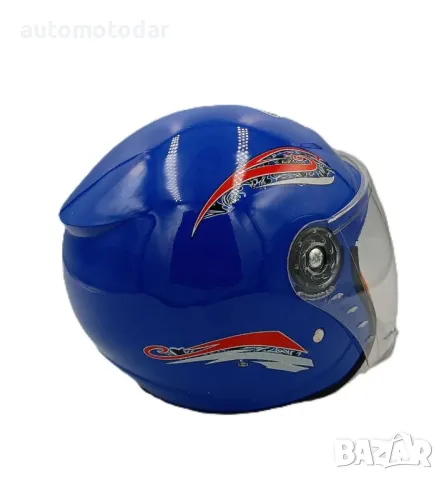 Отворена детска мото каска скутер мотопед, снимка 2 - Аксесоари и консумативи - 50006554