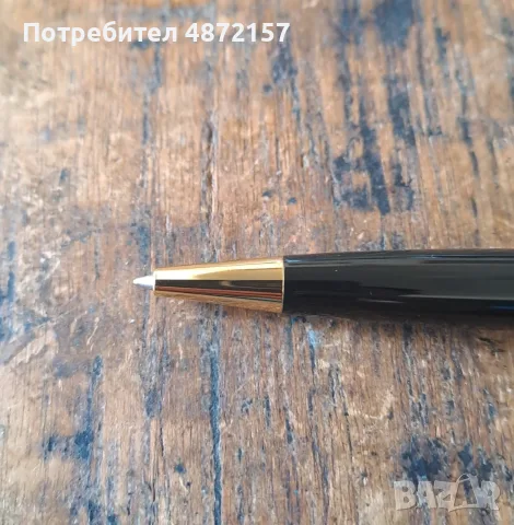 химикалка Сапи Sapi малка елегантна позлатена и черна Италия в кутия, снимка 5 - Ученически пособия, канцеларски материали - 55737175