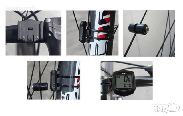 Компютър за колело , километраж за колело , Комплект , Одометър , часовник, снимка 2 - Аксесоари за велосипеди - 31568802