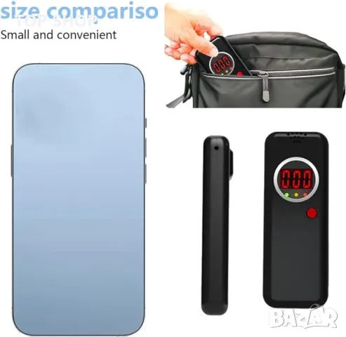 Алкохолен тестер, LCD алкотестер, дихателен тестер, снимка 5 - Друга електроника - 48777189