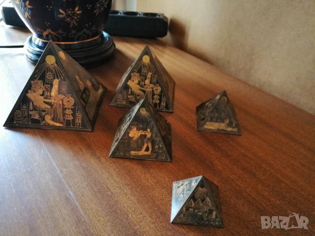 Египетски пирамиди - ръчно гравирани, снимка 3 - Декорация за дома - 38819640