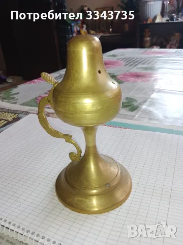 Старо бронзово кандило., снимка 2 - Антикварни и старинни предмети - 50232060