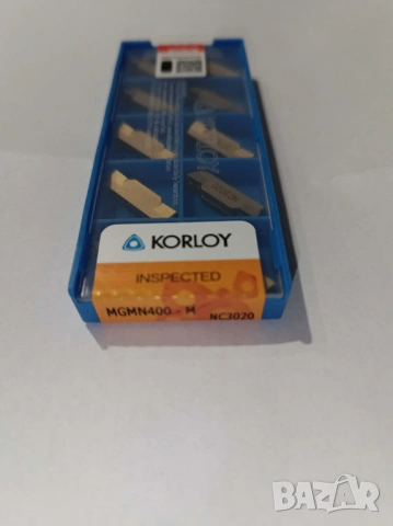 Стругарски пластини KORLOY MGMN400-G Carbide Inserts Blades - 10 броя, снимка 2 - Други инструменти - 54239698