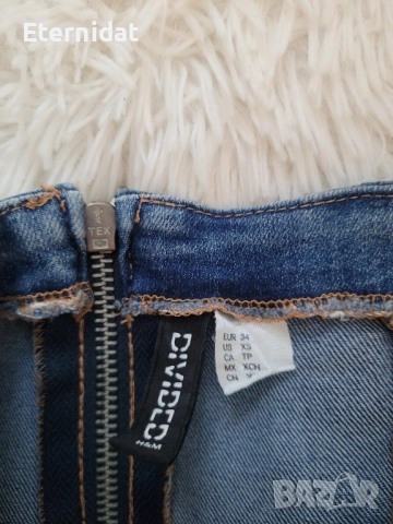 Дънково бюстие H&M, снимка 4 - Корсети, бюстиета, топове - 51582806