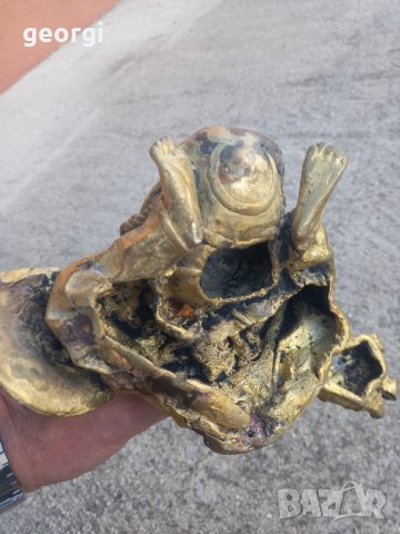 бронзова статуетка масив африкански музикант   19/1, снимка 9 - Статуетки - 44156520