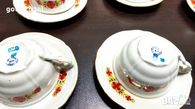 стар български порцелан чаши за чай кафе чайник заханица латиера , снимка 5 - Антикварни и старинни предмети - 48854961
