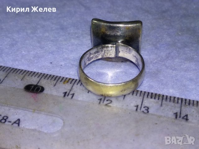 АРТИСТИЧЕН ФЕШЪН АРТ СРЕБЪРЕН ПРЪСТЕН СРЕБРО 925 АВТОРСКА РЪЧНА МАЙСТОРСКА ИЗРАБОТКА 40626, снимка 7 - Пръстени - 42929019