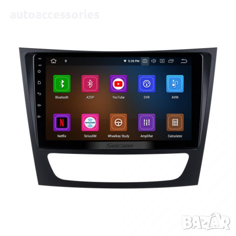 300001144 Мултимедия 9" за Mercedes Benz E-Class W211 с Android 11.1, снимка 1