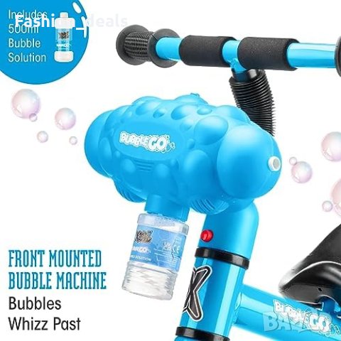 Нов Син велосипед на 3 колела за малки деца 3+ с машина за балончета Момичета Момчета Подарък, снимка 6 - Други - 42268652