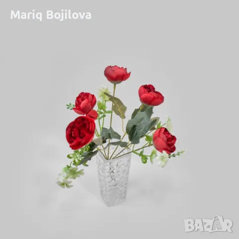 Изкуствени аранжировки с божури, снимка 1