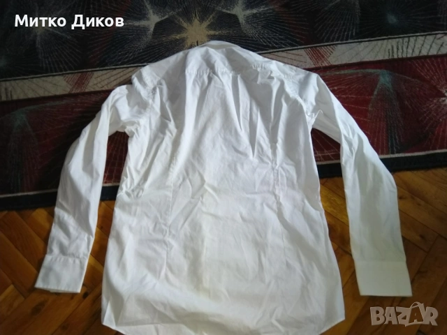 Мъжка риза маркова на Boss №40- М като нова дълъг ръкав, снимка 11 - Ризи - 53235639
