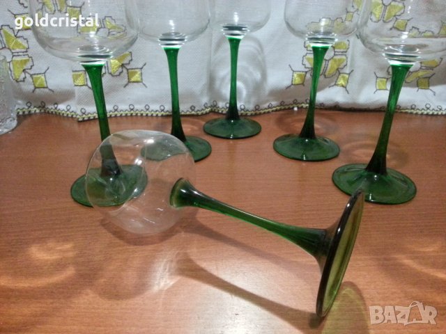 Ретро стъклени чаши за вино , снимка 3 - Антикварни и старинни предмети - 44343749