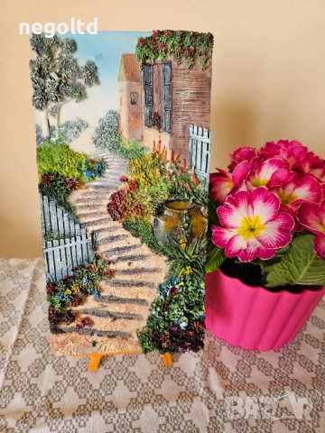 СТРАХОТЕН КОЛЕДЕН ПОДАРЪК! Релефни картини 13 на 24см със стойка, снимка 5 - Картини - 52522434