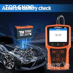 OBD скенер- VPOW K88 диагностичен инструмент за сканиране на автомобили, снимка 16 - Аксесоари и консумативи - 48780286