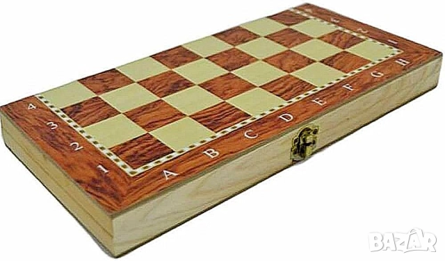 Дъска за шах, дъска за табла, голяма 48х48см, дървена шахматна дъска за табла и дама, Шахмат, Игра, снимка 3 - Шах и табла - 28527992