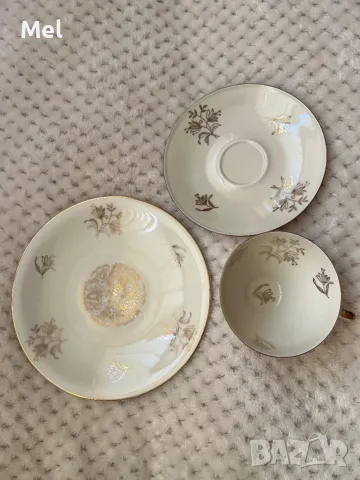 Троен баварски порцеланов сет, снимка 7 - Антикварни и старинни предмети - 49990687