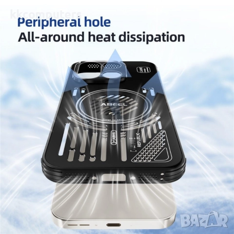 ABEEL Магнитен калъф за OnePlus 15 5G- Алуминиева сплав + PC +TPU, Magsafe, Защита от прегряване, Вк, снимка 10 - Калъфи, кейсове - 52611031