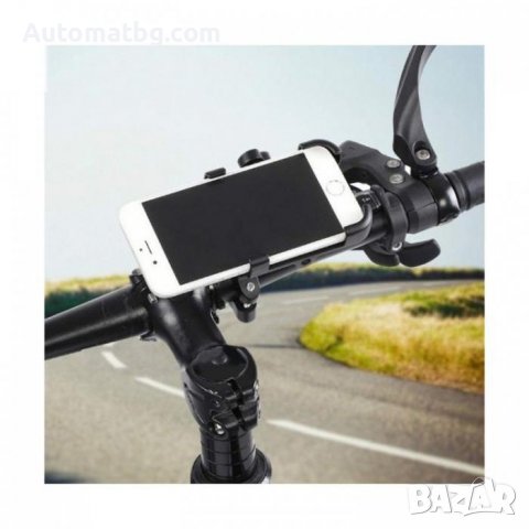 Универсална вело стойка за телефон Automat, Алуминева, Черен, снимка 5 - Аксесоари за велосипеди - 40058284