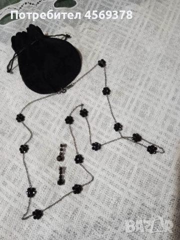 Нежен Комплект /Колие и Обеци, снимка 7 - Бижутерийни комплекти - 52283570