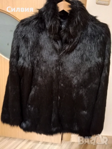 Палто от косъм със сваляща се яка Мохито, снимка 7 - Палта, манта - 52643397