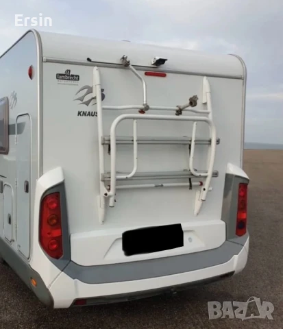 Оригинална стойка за 2 велосипеда  За Кемпер KNAUS SUN-TI05 Цвят : Бял  (чисто нов)  , снимка 17 - Къмпинг мебели - 50075407