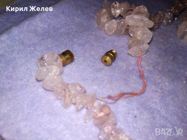 КОЛИЕ ГЕРДАН от БЛЕСТЯЩИ НАТУРАЛНИ ПЛАНИНСКИ КРИСТАЛИ 34696, снимка 8 - Колиета, медальони, синджири - 39190440