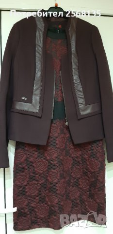 Сако Елегантно и Красиво с декорации Кожа на "Роси Фешън"!НОВО!№ 48, снимка 7 - Сака - 38361702