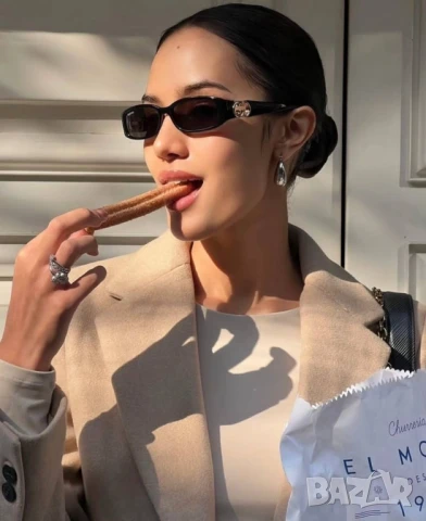 очила с черен обикновен калъф gucci celine и ув защита, снимка 5 - Слънчеви и диоптрични очила - 50741657