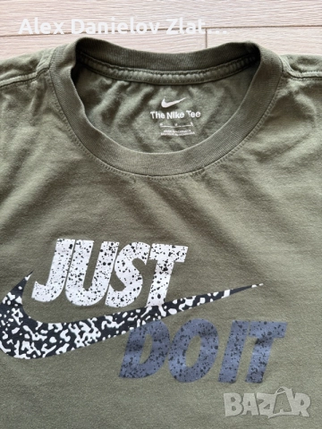 Оригинална мъжка тениска Nike "Just Do It" Safari Swoosh, Размер M, снимка 2 - Тениски - 55770721