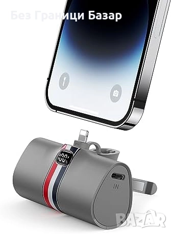 Нова Преносима батерия 5000mAh с бързо зареждане и стойка за iPhone Айфон Power Bank