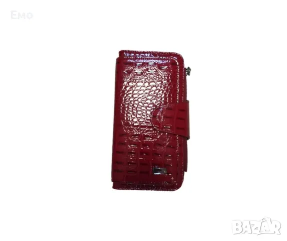 Стилно дамско портмоне с кроко дизайн, снимка 5 - Портфейли, портмонета - 48502286