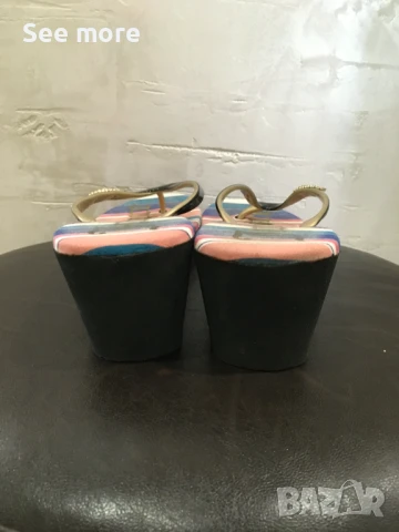 Juicy Couture Black Label чехли на платформа 39, снимка 5 - Чехли - 50839360