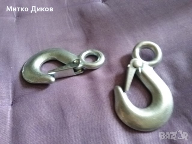 Кука за кран шегел с ухо 2 тона алпинизъм, снимка 2 - Зимни спортове - 44358816