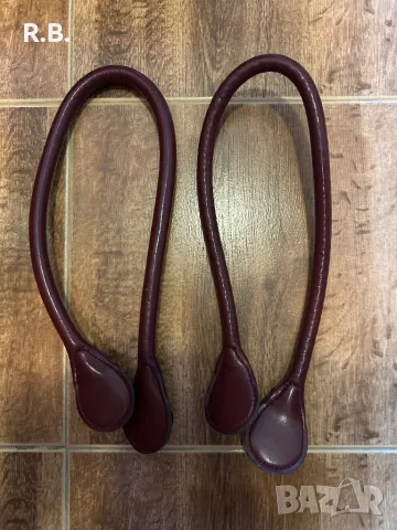 Дълги дръжки за чанта Obag, еко кожа, цвят бордо, снимка 3 - Чанти - 47350616