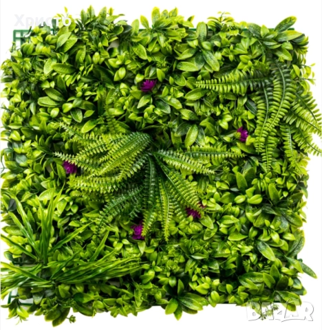 Пано от изкуствени цветя