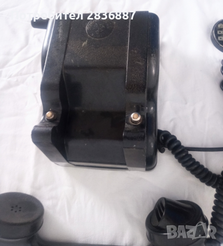 Бакелитен телефон "Ворошилов",за индукторно обаждане,, снимка 8 - Антикварни и старинни предмети - 36545351